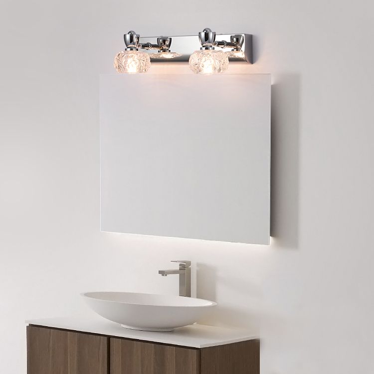 Modern Style Bowl Shape Sconce Lamp Glass Wall Lights for Bathroom