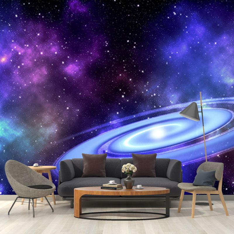 Mildew Resistant Universe Wall Mural Wallpaper Eco-friendly for Room