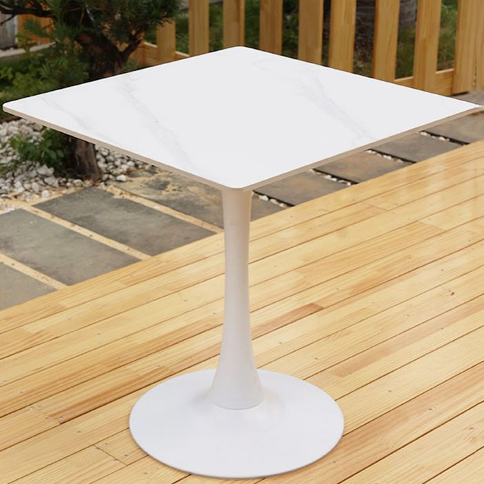 Modern Outdoor Patio Table Water Resistant Patio Table with Aluminum Frame