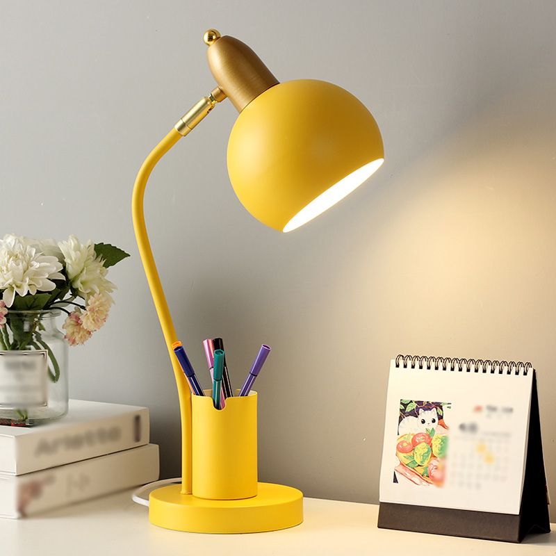 Macharoon Metal Table Light Cell a 1 lucciola lampada da comodino con contenitore a penna