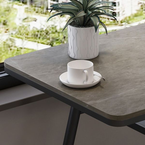 Modern Simple Stone Courtyard Table Geometric Waterproof Outdoor Table