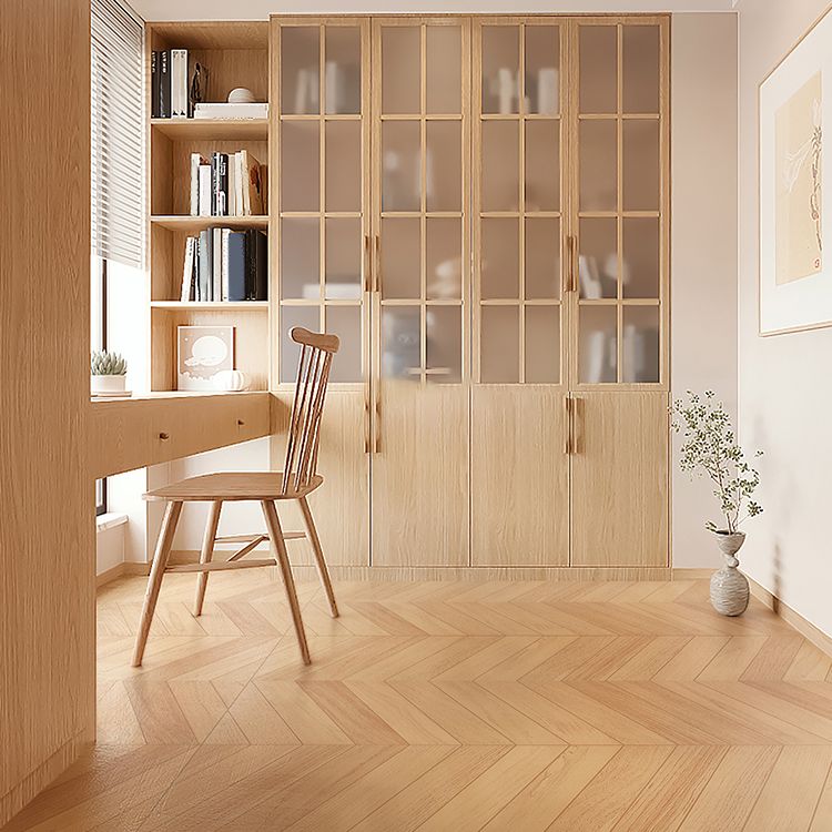 Rectangle Fabric Look Singular Tile Matte Floor and Wall Tile in Brown