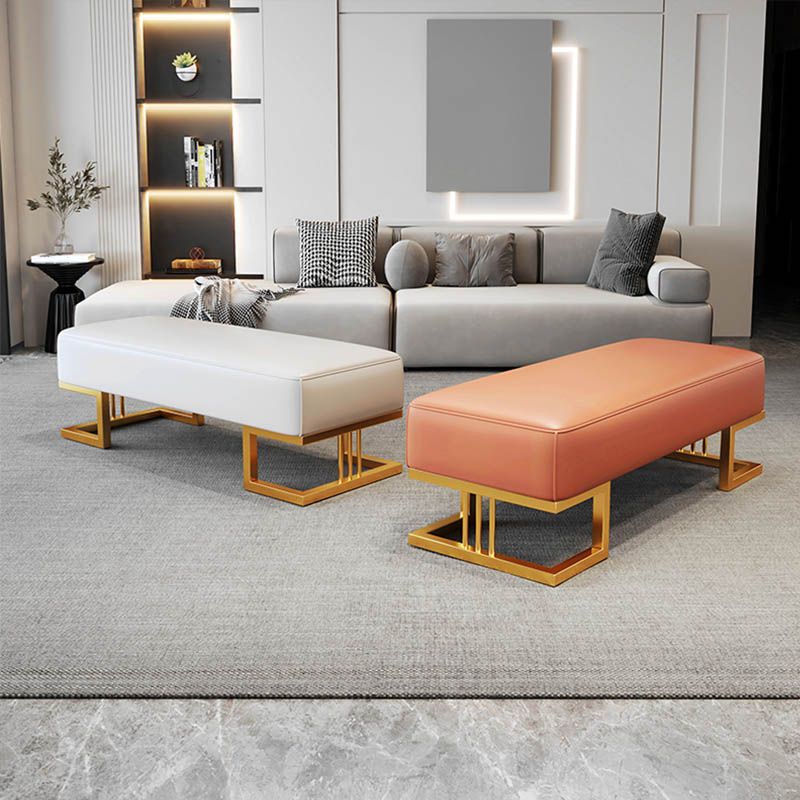 Rectangle Bedroom Bench Modern Seating Bench with Upholstered