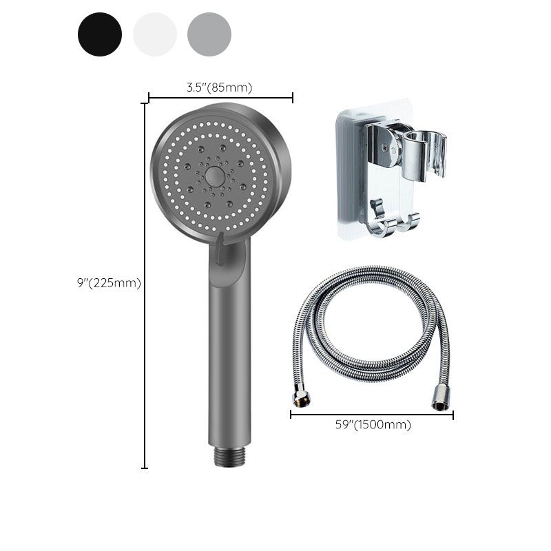 Contemporary Shower Head Combo Handheld Shower Head Plastic Wall-Mount Round Shower Combo