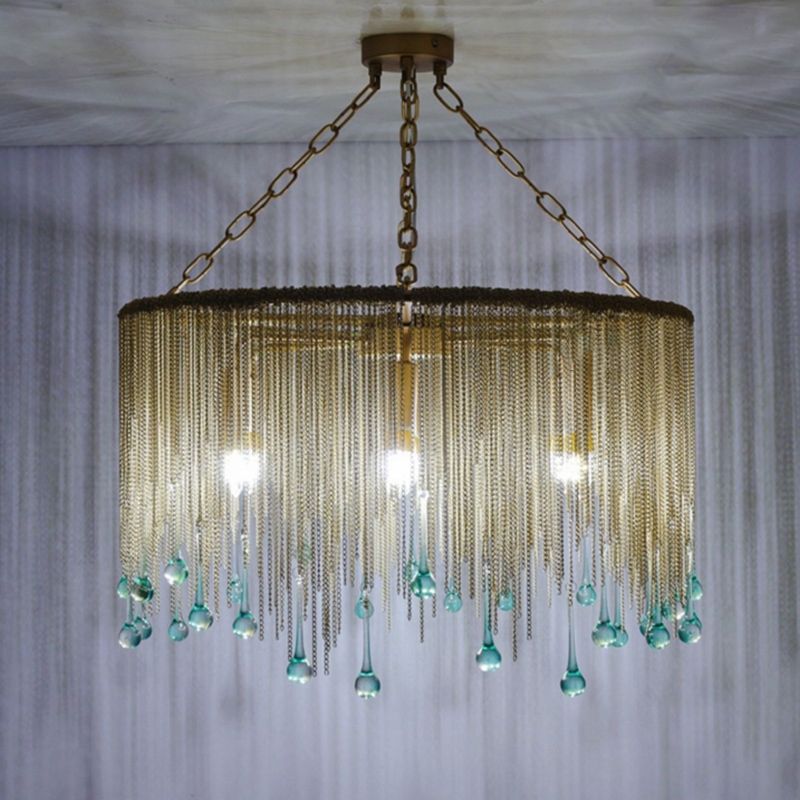 Tassel Chandelier Pendant Light Postmodern Chandelier for Living Room Dining Room