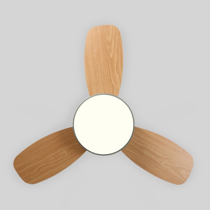 Metal Fan Shape Ceiling Fans Kid Style 1 Light Flush Ceiling Fan