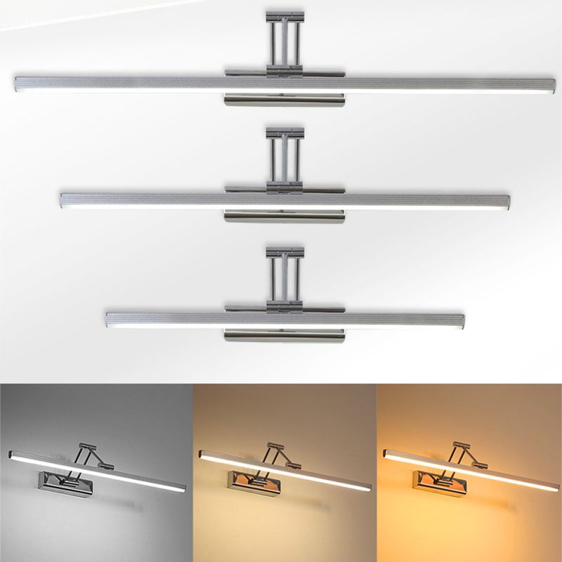 Modern Minimalist Cylindrical Wall Mounted Vanity Lights Stainless Steel Vanity Wall Light Fixtures for Bathroom