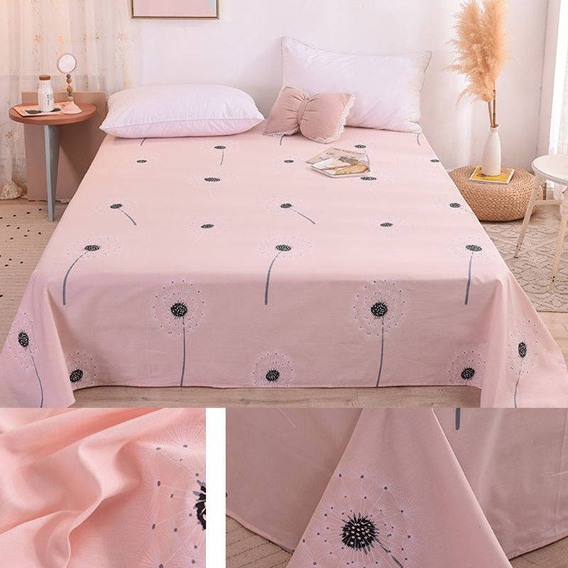 Printed Bed Sheet Breathable Fade Resistant Cotton Fitted Sheet