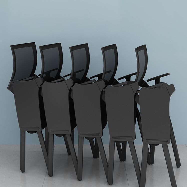 Contemporary Arms Included Conference Chair Mesh-back Chair for Office