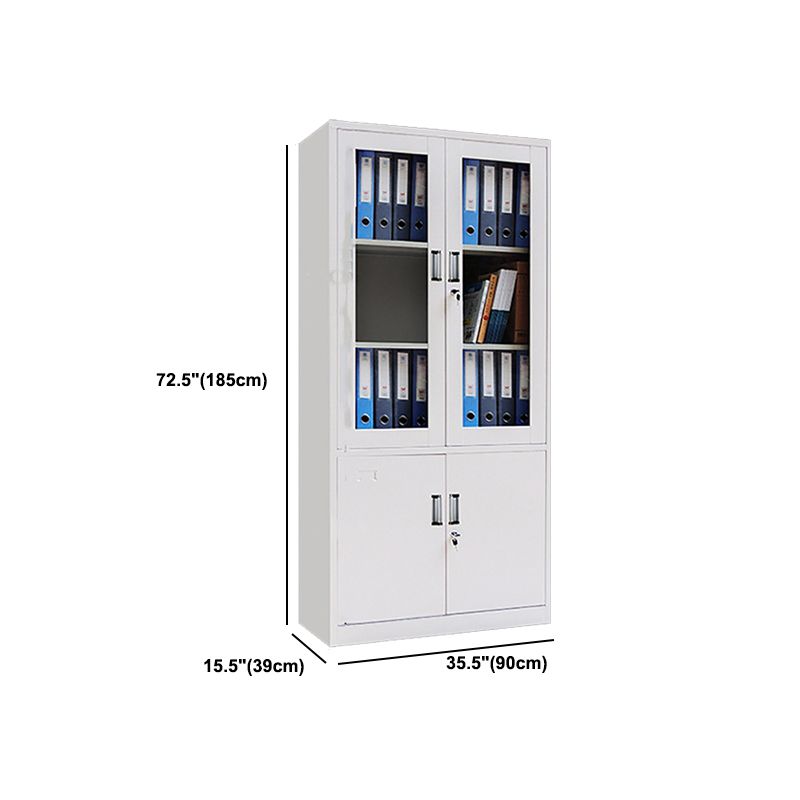 Modern Vertical Cabinet Metal File Cabinet with Storage Shelves