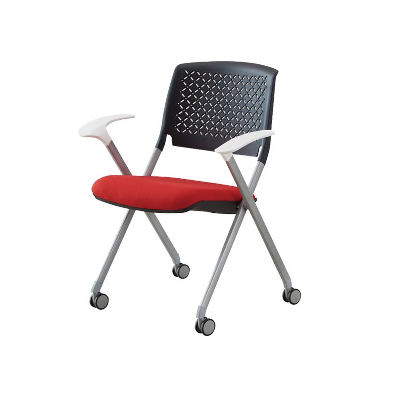 Contemporary Conference Chair Metal Frame Office Chair with Arm