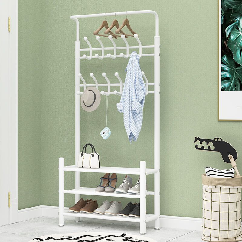 Coat Hanger Hanging Hooks Rail Storage Shelves Coat Rack Living Room