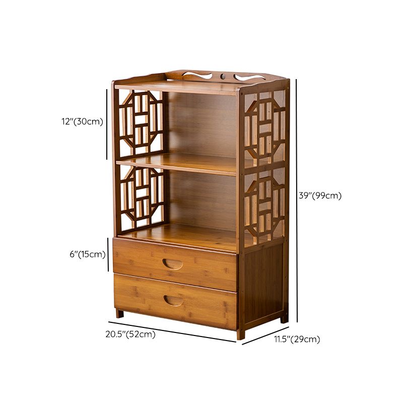 Contemporary Sideboard Cabinet Bamboo Sideboard with Drawers for Kitchen