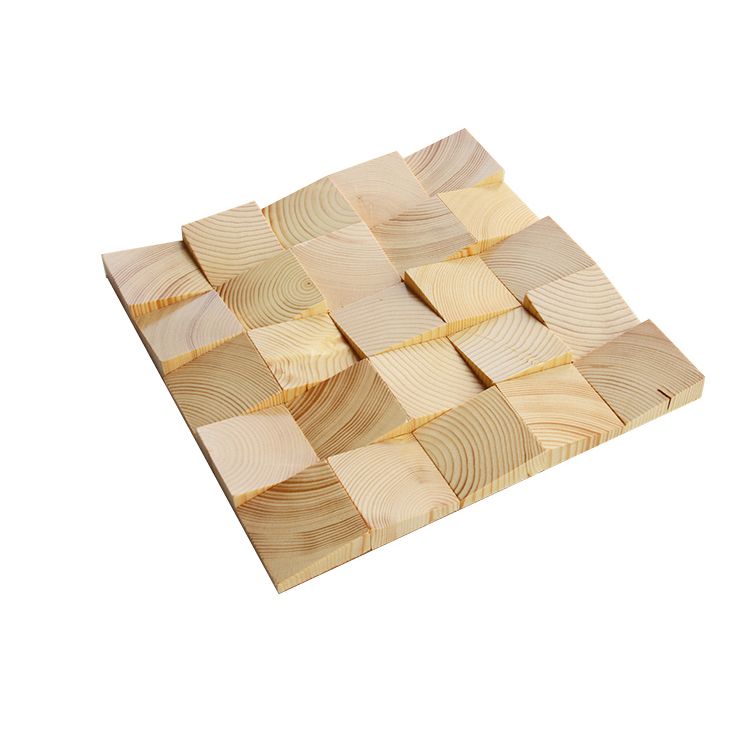 Wall Ceiling Light Wood Glue Down Mosaic Indoor Modern Wall Ceiling