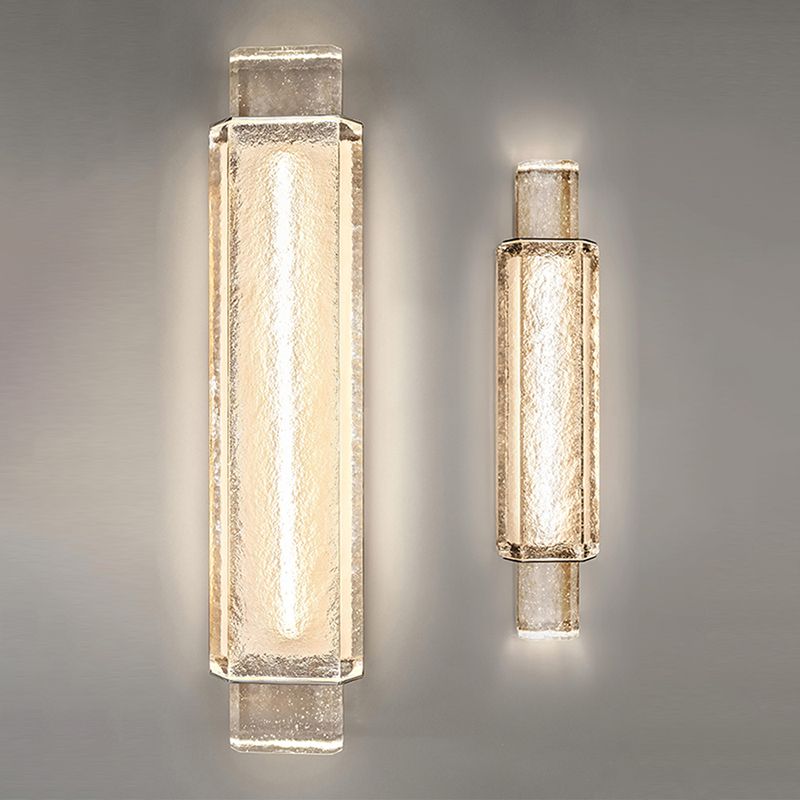 Eigentijdse glazen wand sconce 1-licht wand gemonteerde lamp voor woonkamer