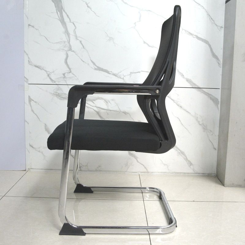 Arms Included Office Chair Contemporary Chrome Frame Desk Chair