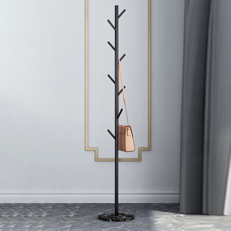 Iron Hall Tree Coat Rack Entryway Kit Hooks Free Standing Coat Hanger