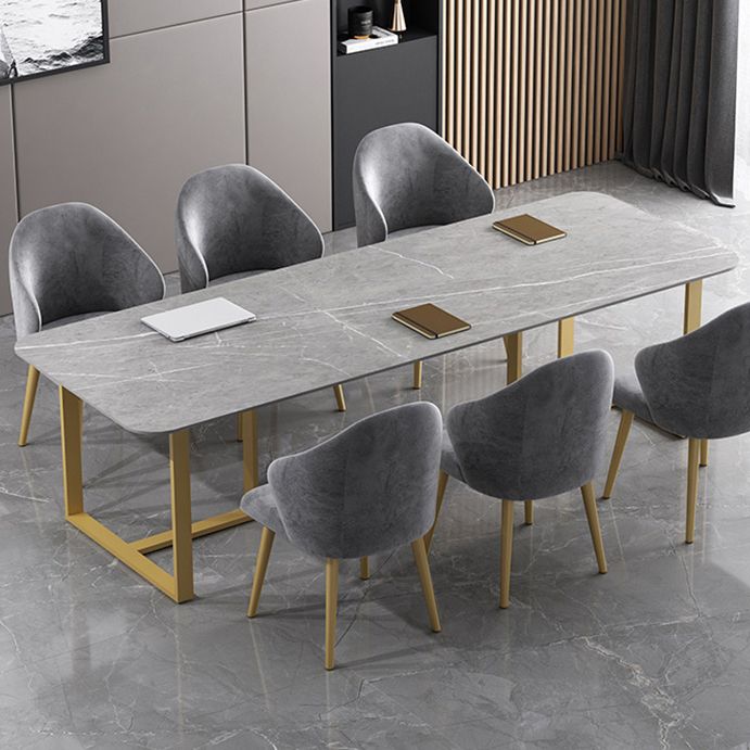 Sintered Stone Meeting Table Industrial Working Table for Office