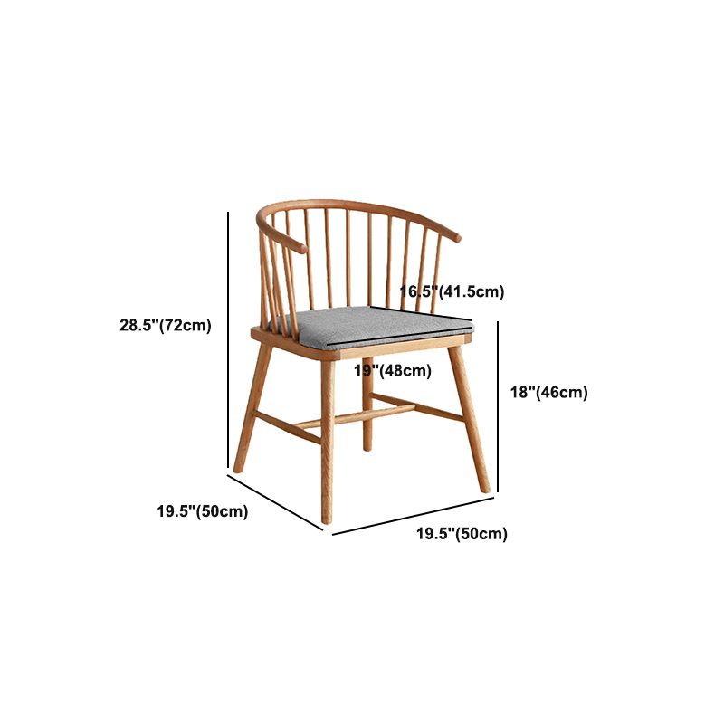 Windsor Back Arm Chair Contemporary Solid Wood Dining Arm Chair