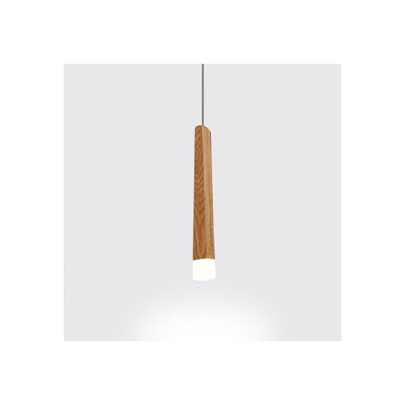 Matchstick Dining Room LED Pendant Light Wood 1/5/7-Light Ceiling Light Fixture with Diffuser in Warm/White Light