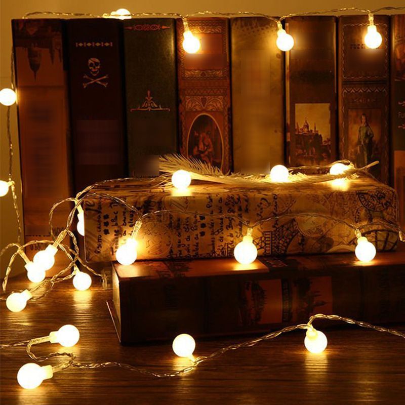 Modern Creative LED String Lights Copper Line Decorative Lamp with Plastic Shade