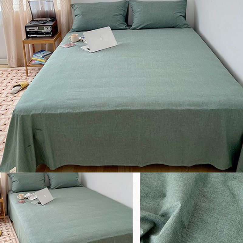 Cotton Bed Non-Pilling Sheet Set Fade Resistant Fitted Sheet