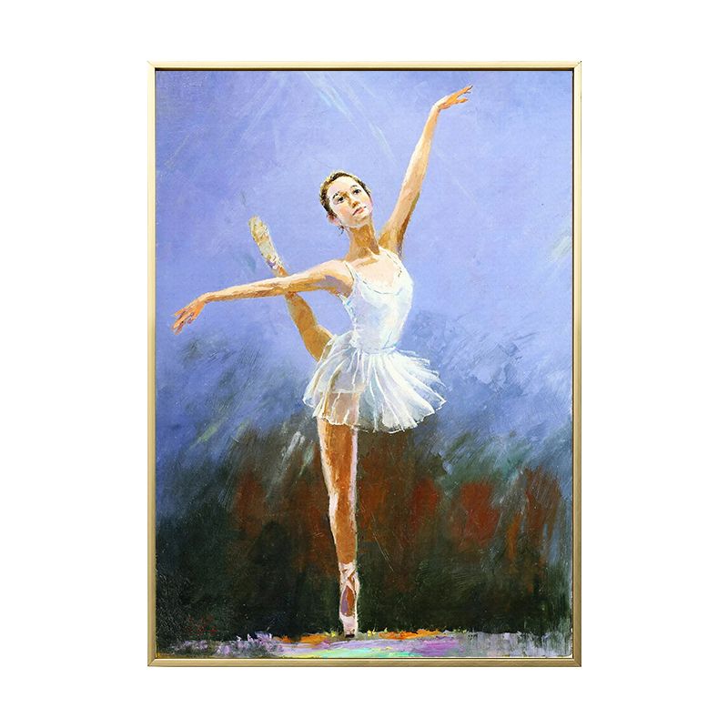 Glam Style Dancing Girl Painting Pastel Color Guest Room Wall Art, Multiple Sizes