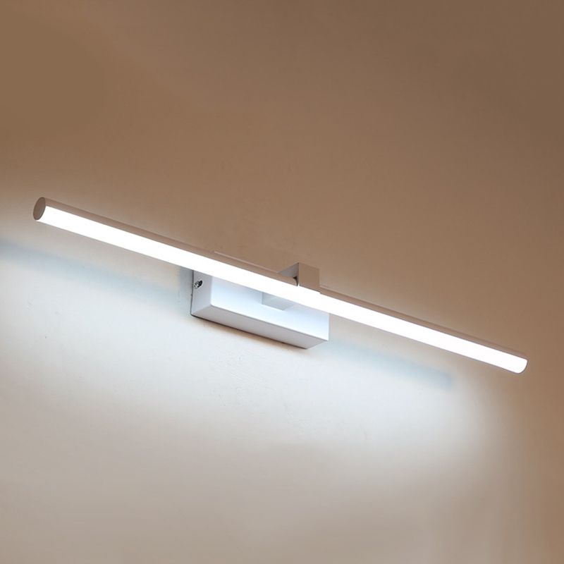 Simplicidad moderna Luces de tocador montado en la pared cilíndrica lámparas de apliques acrílicos para baño