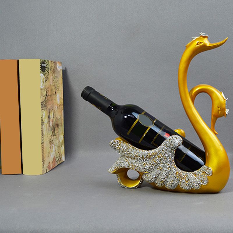 Glam Tabletop Wine Bottle Holder Resin Wine Rack Bottle for Kitchen