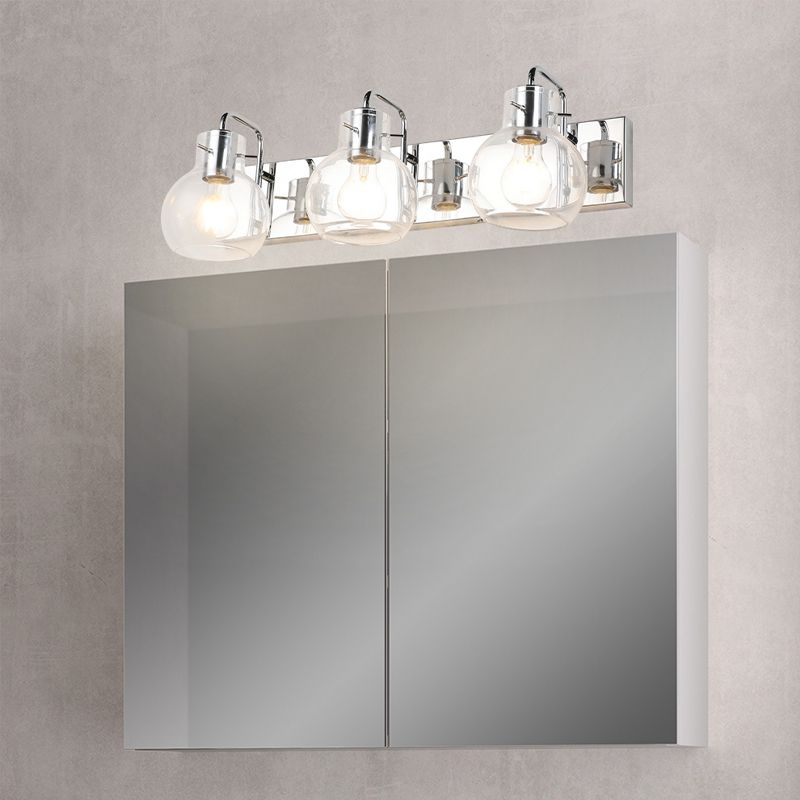 Bath Vanity Lighting Post Modern Glass Shaded  Light for Bathroom