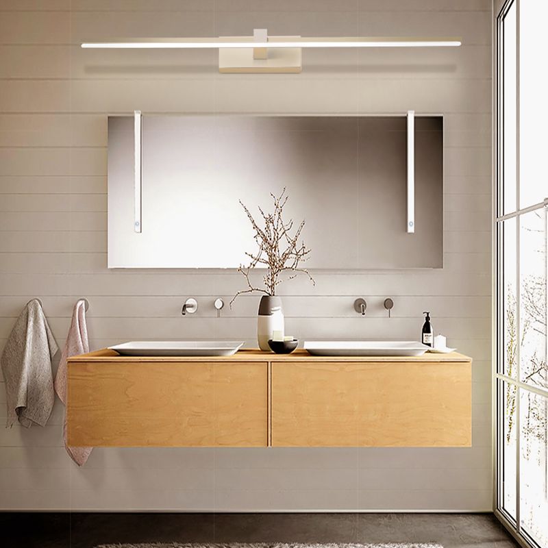 Nordic Modern Mirror Light Simple Long Strip Mirror Lamp Fixture for Bathroom