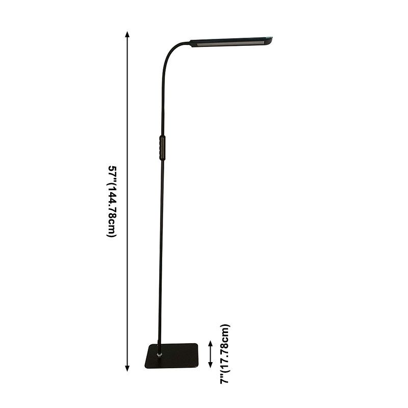 Modern Linear Floor Lamp 1 Light Wrought Iron Floor Light for Living Room