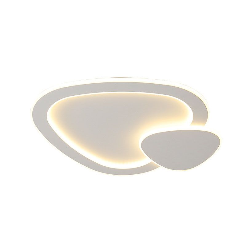 White Conical LED Ceiling Light in Modern Creative Style Acrylic Flush Mount for Bedroom