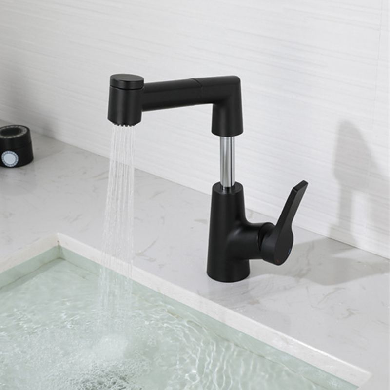 Modern Pull-out Faucet Single Lever Handle Faucet for Bathroom