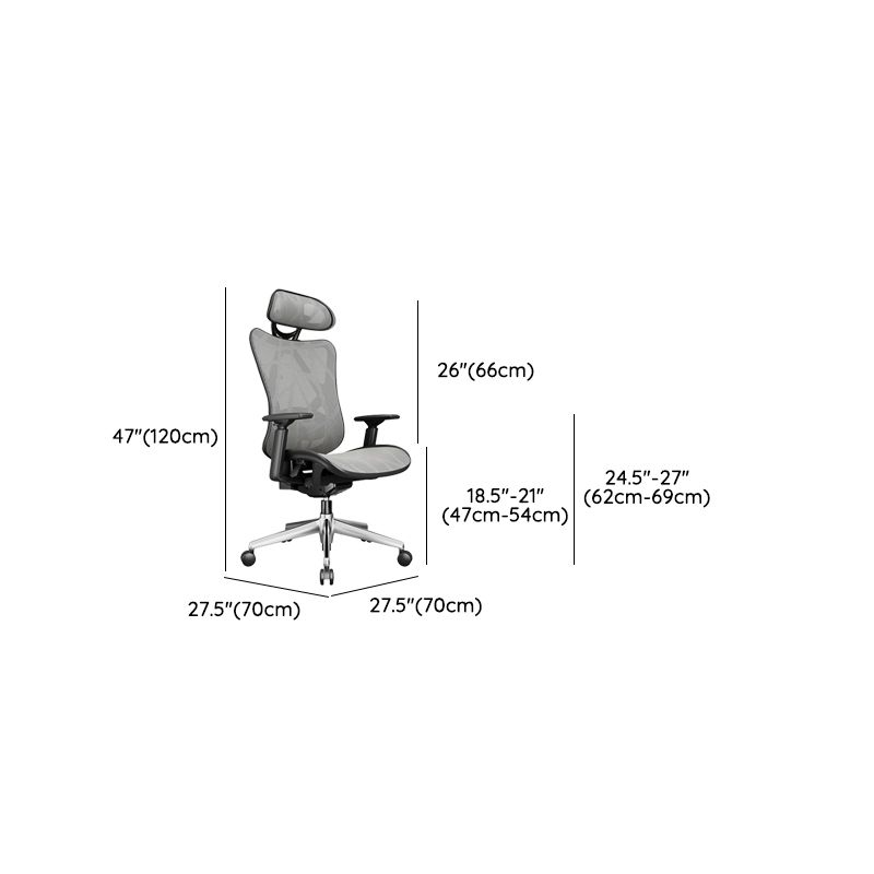 Removable Arms Office Chair Tilt Mechanism Ergonomic Slide Chair with Wheels