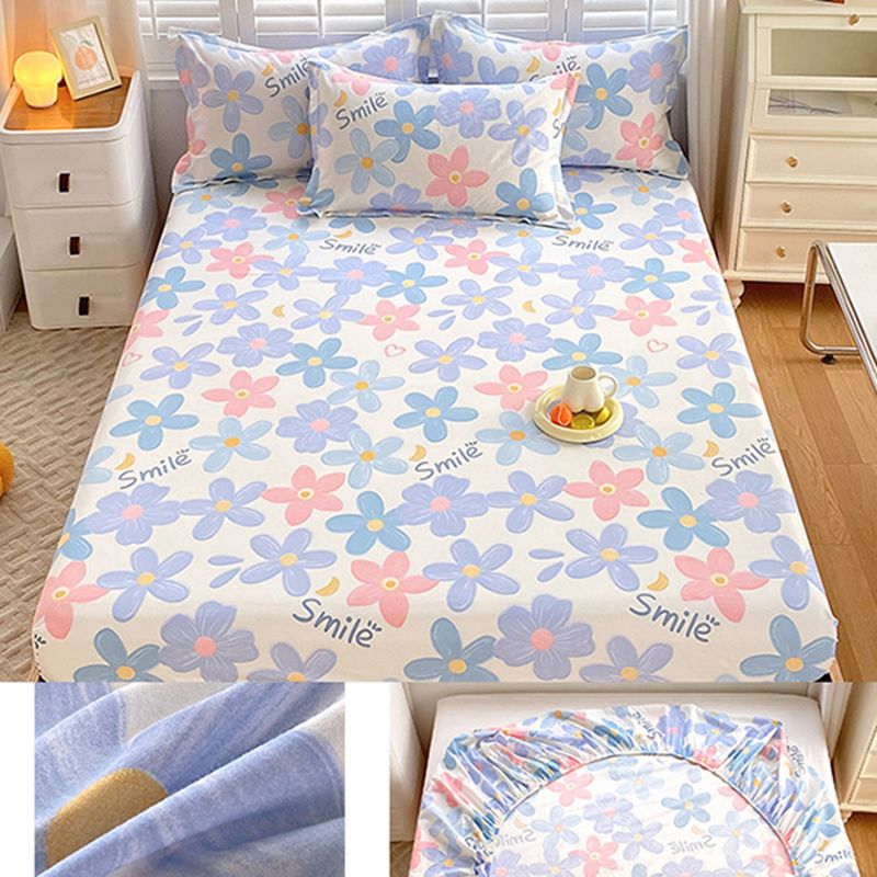 Cotton Fitted Sheet Single Piece Home Bedroom Simple Bed Sheet