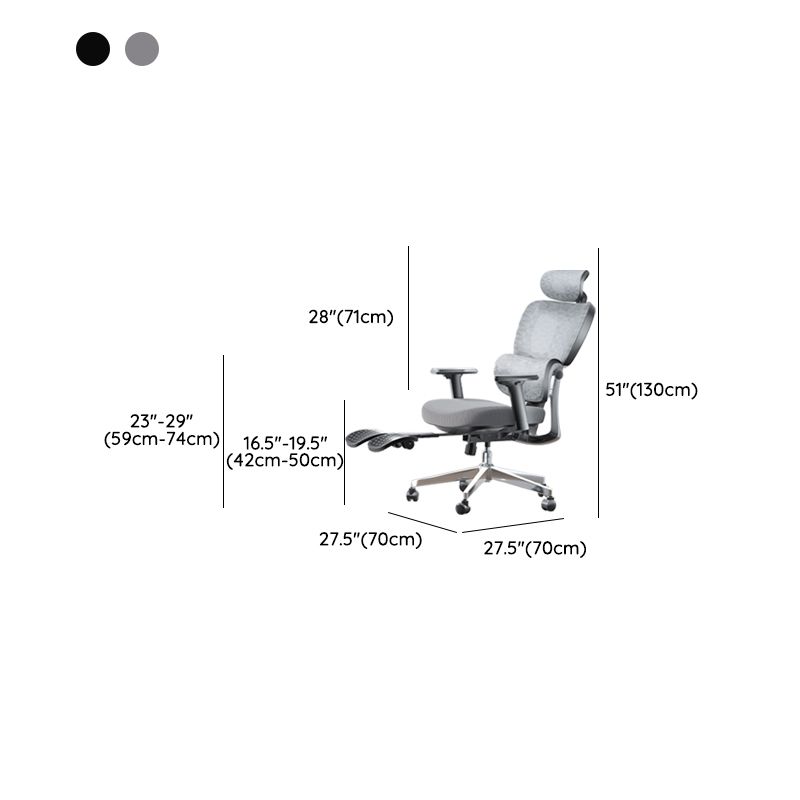 Modern Ergonomic Office Chair Adjustable Seat Height Desk Chair with Wheels