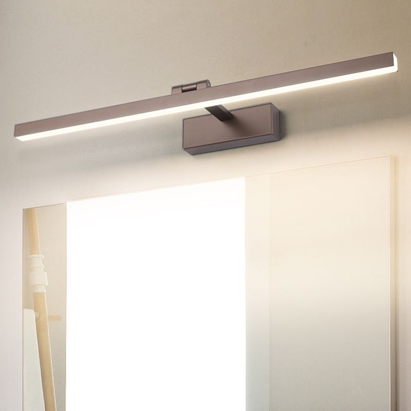 Modern Minimalist Style Beamed Wall Mount Light Fixture Metal 1 Light Wall Lighting Ideas for Bathroom