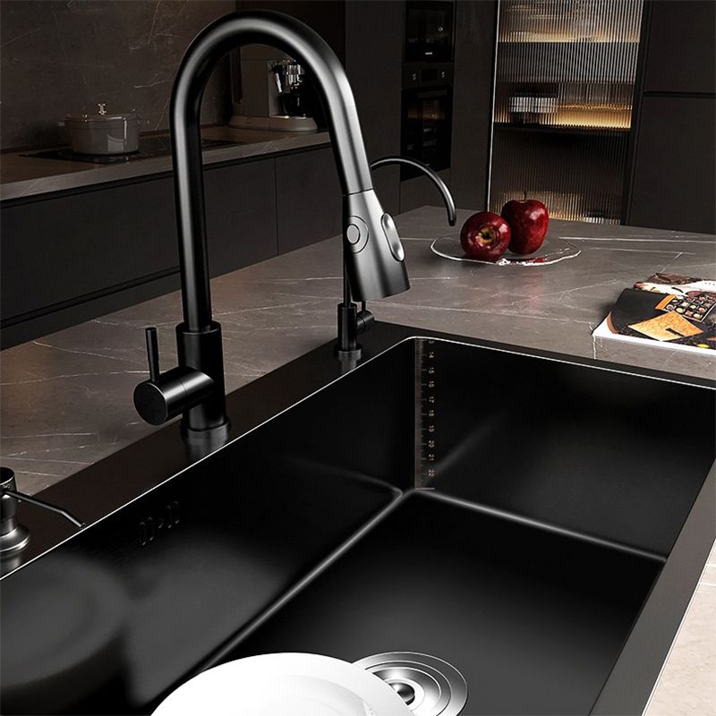 Contemporary Style Sink Set Stainless Steel Friction Resistant Quiet Sink Set for Kitchen