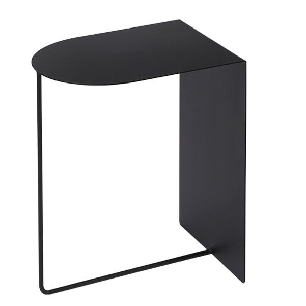 12" Tall Modern Night Table 1-shelf Iron Nightstand for Living Room