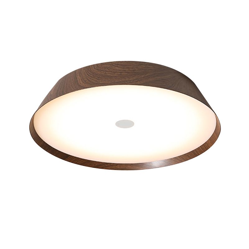 Single White/Brown Flush Mount Lighting Circle LED Ceiling Light