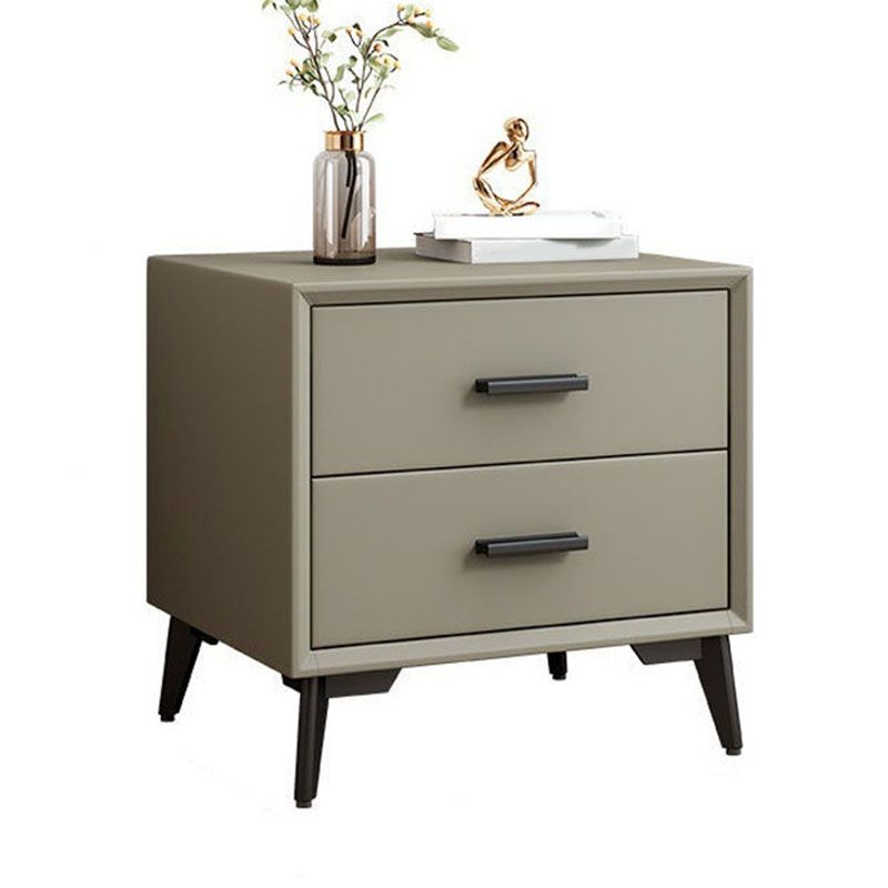 Modernism Storage Night Table 2 Drawers Bed Nightstand for Bedroom