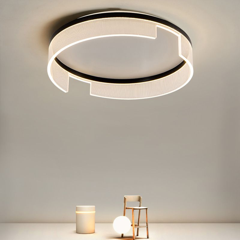 Modern Simple Ceiling Light 1-Light Ceiling Mount Light with Acrylic Shade for Bedroom