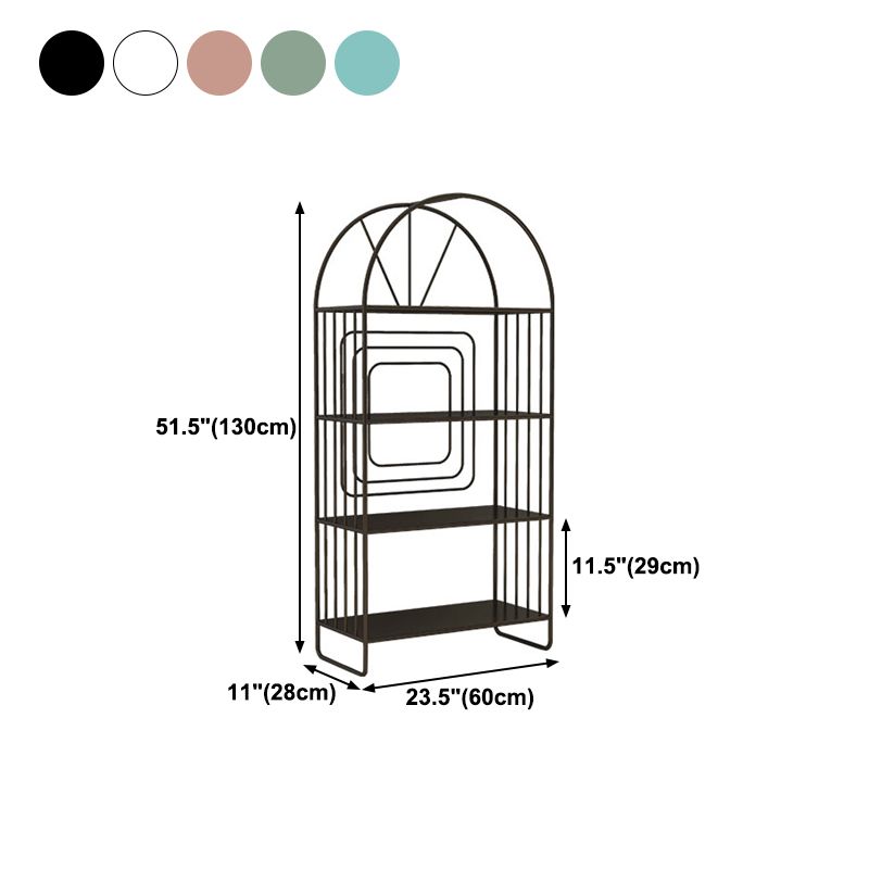 Scandinavian Style Bookshelf Open Back Bookcase for Home Office