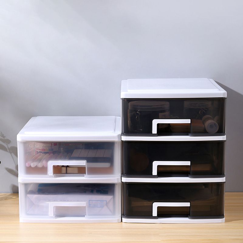 Modern Vertical File Cabinet Home or Office Plastic File Cabinet with Drawers