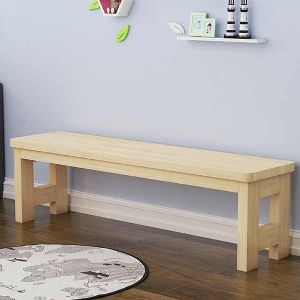 11.8" Wide Modern Entryway and Bedroom Bench Solid Wood Pine Bench with Legs