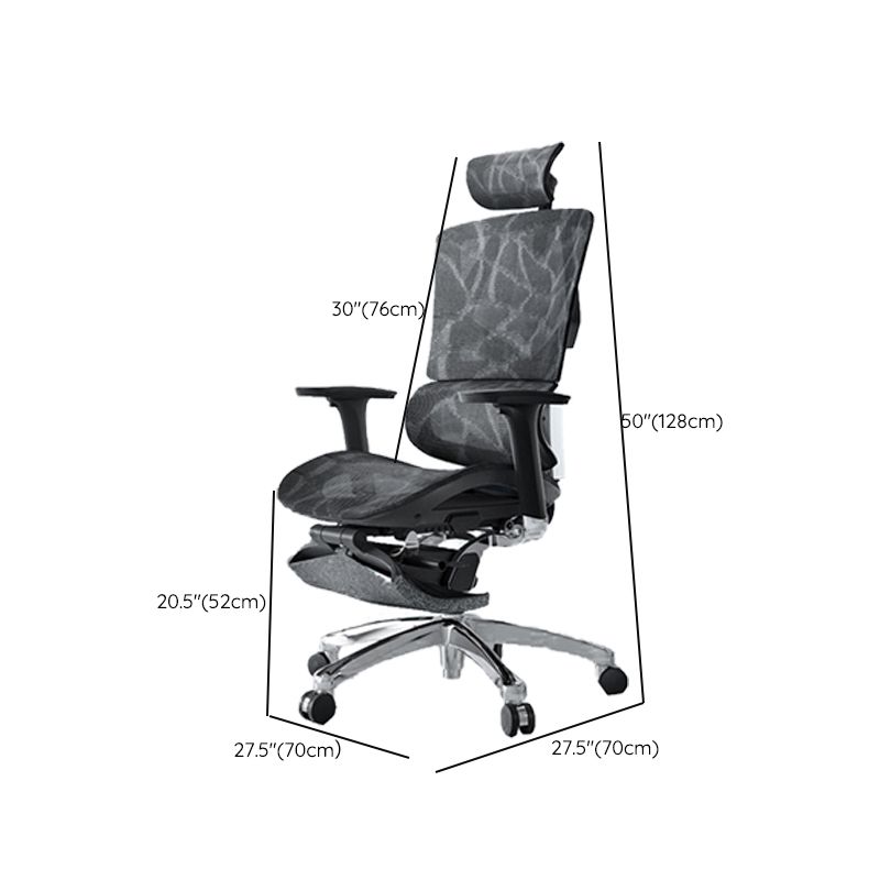 Modern Chair Adjustable Seat Height Removable Arms Office Chair with Wheels