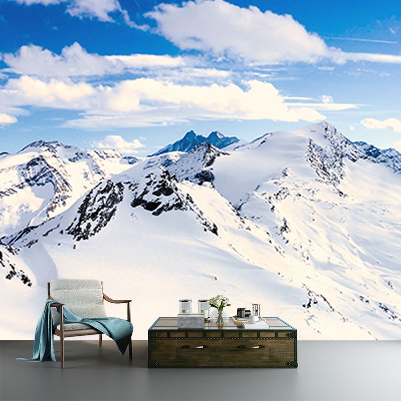 Environment Friendly Mountain Photography Wall Mural Living Room Wallpaper