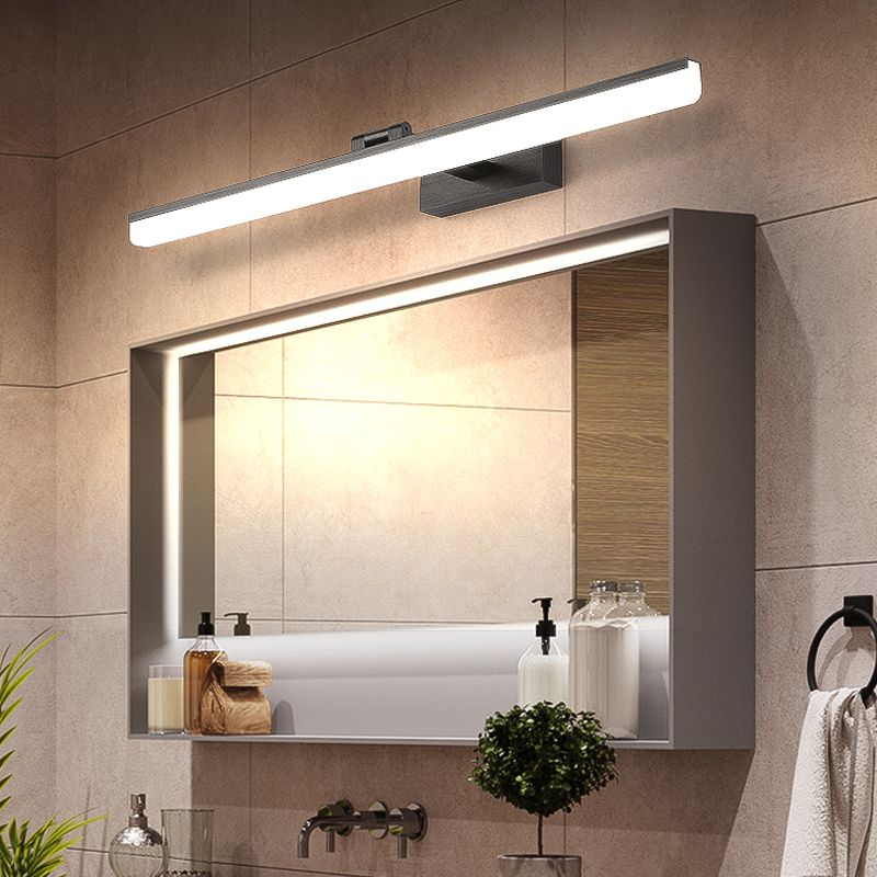 Modern Simple Mirror Lamp Fixture Metal Makeup Mirror Lamp for Bathroom Washroom