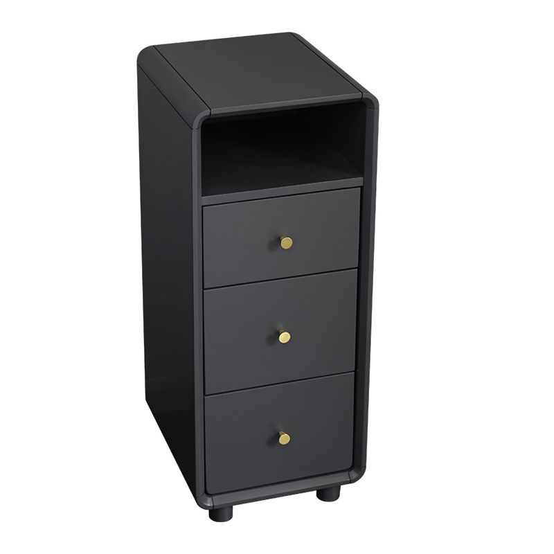 29" H Drawer Storage Nightstand Modern Solid Wood Legs Included Night Table